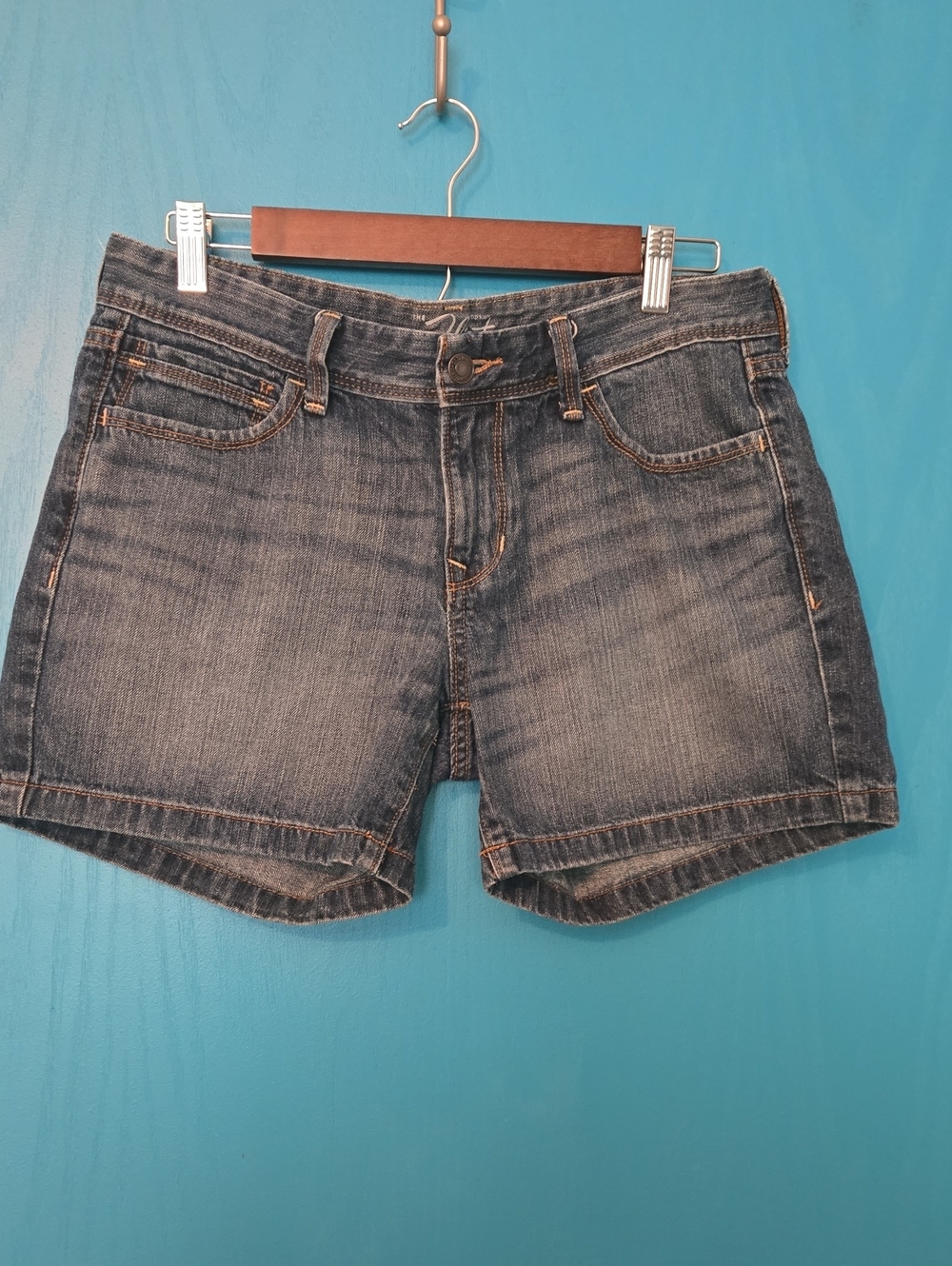 Women's Old Navy Flirt Denim Shorts - Dark Blue Size 8